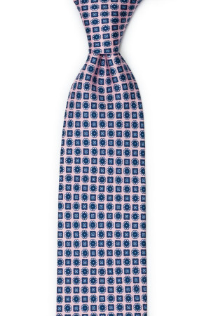 MEDAGLIONI Pink klassisch breite Krawatte