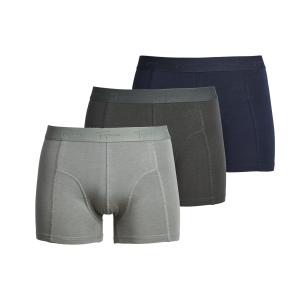 BAMBOO BOXER 3P GREEN/NAVY unterhose