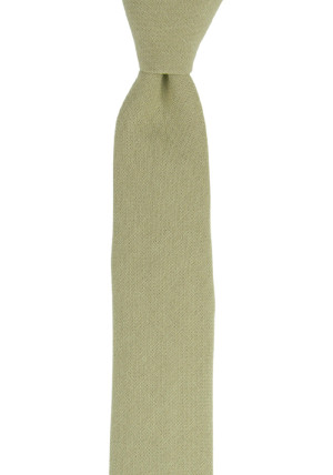 MOREAMORE Sage green schmale Krawatte