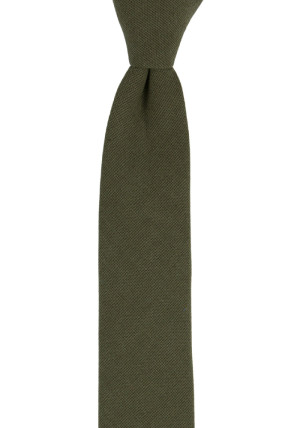 MOREAMORE Seaweed green schmale Krawatte