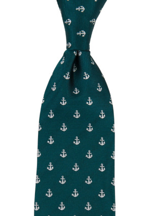 NAVIGATIONAL DARK GREEN klassisch breite Krawatte