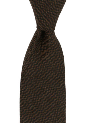 NECESSITA BROWN klassisch breite Krawatte