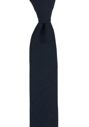 NECESSITA NAVY schmale Krawatte