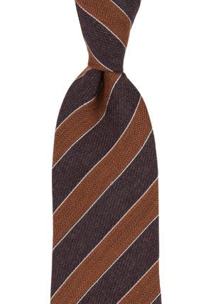 NICENESS BROWN klassisch breite Krawatte