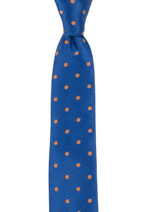 ONTHEDOT BLUE schmale Krawatte