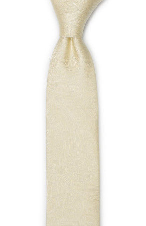 ORNATE Champagne schmale Krawatte