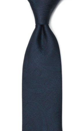 ORNATE Dark blue klassisch breite Krawatte