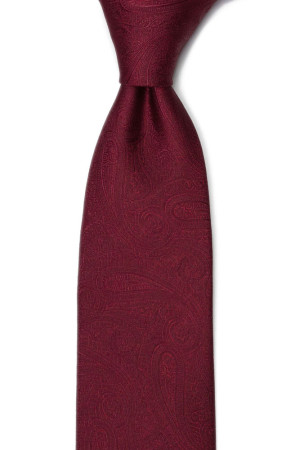 ORNATE Dark red klassisch breite Krawatte