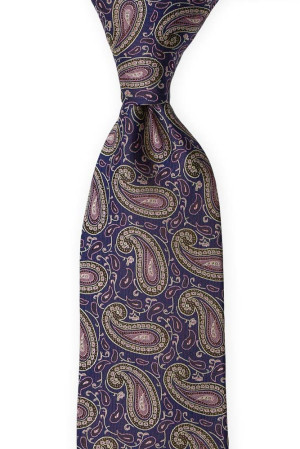 PHULKARI Dark purple Krawatte
