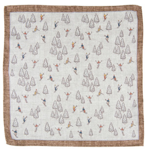PISTE WHITE Einstecktuch