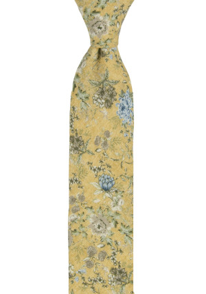 RAFINATO YELLOW schmale Krawatte