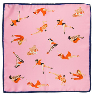 RAGAZZA COPERTINA PINK Einstecktuch