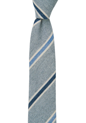 RIGHTASRAIN BLUE GREY schmale Krawatte