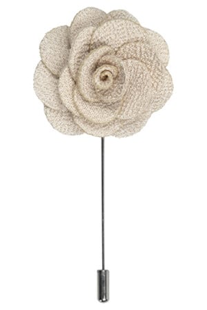 Rose beige reversnadel