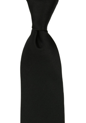 SATIN BLACK klassisch breite Krawatte