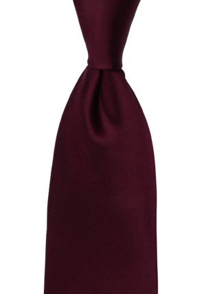 SATIN BURGUNDY klassisch breite Krawatte