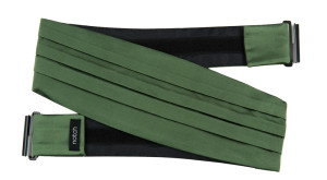 SATIN DARK SAGE kummerbund