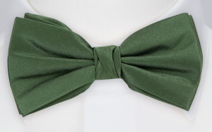 SATIN DARK SAGE Fliege