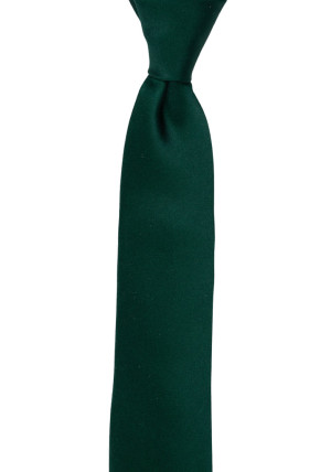 SATIN FOREST GREEN schmale Krawatte