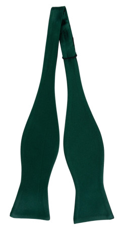 SATIN FOREST GREEN ungebundene Fliege