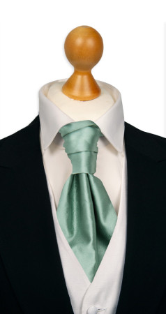 SATIN GREYED JADE gebundene Plastron