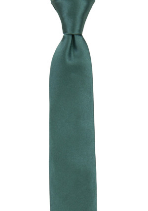 SATIN JUNIPER GREEN schmale Krawatte