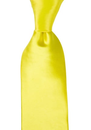 SATIN LEMON klassisch breite Krawatte