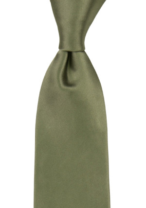 SATIN MOSS GREEN klassisch breite Krawatte