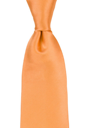 SATIN PEACH klassisch breite Krawatte