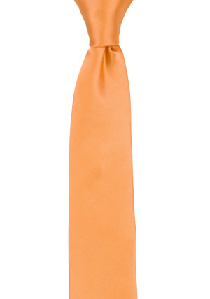 SATIN PEACH schmale Krawatte
