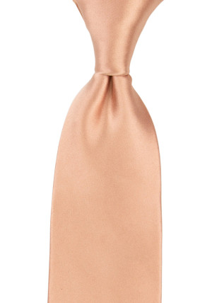 Satin Peach Pink klassisch breite Krawatte