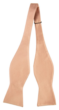 Satin Peach Pink ungebundene Fliege