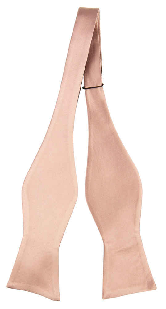 Satin Pearl Pink ungebundene Fliege