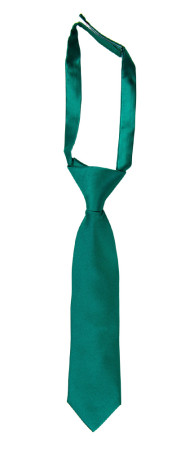 SATIN PERSIAN GREEN kinderkrawatte klein vorgebundene