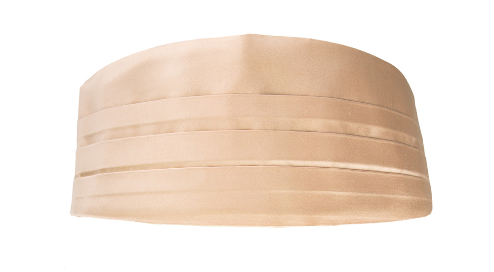 Satin Powder Peach kummerbund