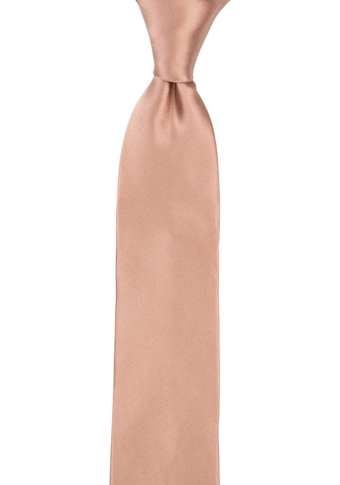 Satin Rose Gold schmale Krawatte