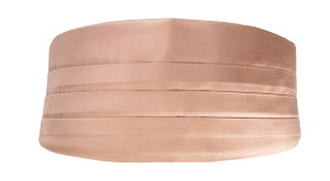 Satin Rose Gold kummerbund