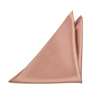 Satin Rose Gold Einstecktuch