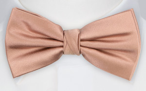 Satin Rose Gold Fliege