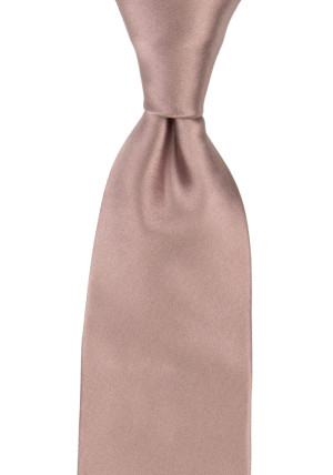 Satin Rose Taupe klassisch breite Krawatte