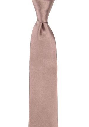 Satin Rose Taupe schmale Krawatte
