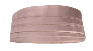 Satin Rose Taupe kummerbund