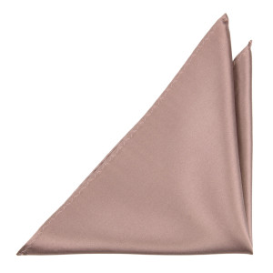 Satin Rose Taupe Einstecktuch