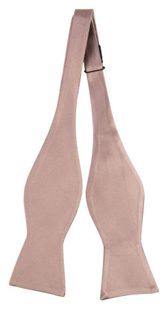 Satin Rose Taupe ungebundene Fliege