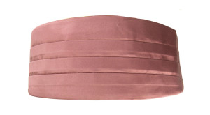 Satin Rose Wood kummerbund