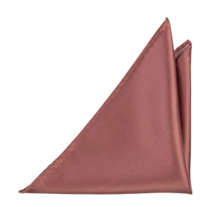 Satin Rose Wood Einstecktuch
