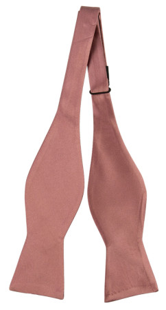 Satin Rose Wood ungebundene Fliege