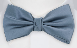 SATIN SLATE BLUE Fliege