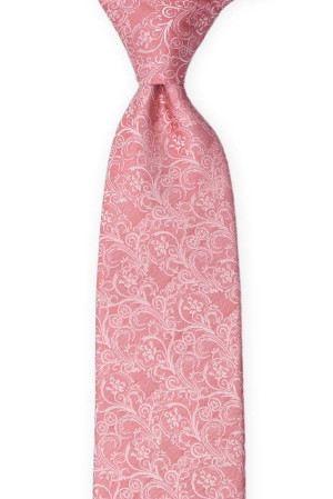 SCROLLER Vintage pink klassisch breite Krawatte