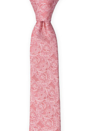 SCROLLER Vintage pink schmale Krawatte
